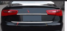 Auto rear door trim,tail trunk sticker for Audi A6 C7  2013 2014 2015  2016 2017  rear bumper cover trim 1pcs 2024 - buy cheap