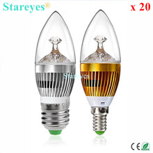 Free shipping 20 pcs Dimmable 3W 4W 5W E14 E27 LED Candle Light droplight Bulb Ceiling chandelier Lamp spotlight lighting 2022 - buy cheap