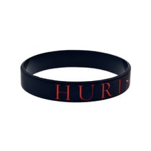 OBH 50PCS Hurts Silicone Rubber Wristband for Music Concert Black Debossed Logo 2024 - buy cheap