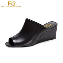 Fsj sandálias femininas para o verão, sexy, estilo mules, sapatilhas peep toe, chinelos baixos, slip-on casual, sandálias de fora, sapatos de marca maduros 2024 - compre barato