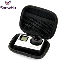 SnowHu-Mini caja portátil yi 4k para cámara deportiva, funda impermeable para Yi 4K, Gopro Hero 9, 8, 7, 6, 5, 4, 3, EKEN H9, accesorios LD18 2024 - compra barato