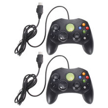 2Pcs Black Wired Game Controller Professional Gamepad Joystick Game Handle Joypad Game Control for Microsoft XBOX System 2024 - buy cheap