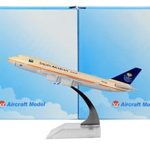 Saudi Arabian Boeing 747 16cm model airplane kits child Birthday gift plane models toys 2024 - buy cheap