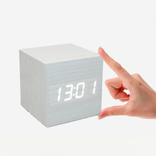 New fashion Arrival 3 x AAA/ USB Powered Mini Wooden Clock LED Digital Desktop Alarm Clock 2024 - buy cheap
