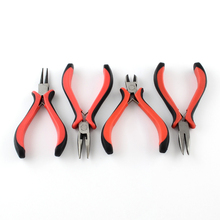 4pcs/set Stainless Iron Jewelry Tool Round Nose Pliers Wire-Cutter/Side-Cutting Pliers and Bent Nose Plier 110~127mm 2024 - buy cheap