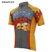 ice cold beer cycling jersey men summer short sleeve bike wear jersey road jersey cycling clothing maillot braetan 2024 - buy cheap