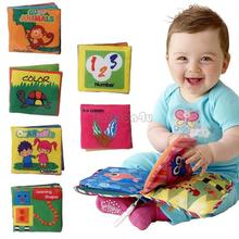 Livros de pano portátil 6 peças, para desenvolvimento intelectual, memória macia, brinquedo educativo silencioso, para bebês e crianças 2024 - compre barato