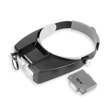 Headband Magnifier Led Light Head Lamp Magnifying Glass Jeweler Loupe With Led Lights 1.5x 3 X 6.5x 8x 2024 - buy cheap