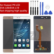 for HUAWEI P9 lcd digitizer assembly Touch Screen EVA-L09 EVA-L19 Display Digiziter Assembly with Frame repair parts tools 2024 - buy cheap