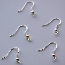 Free 50PCS Wholesale Lot 18mm 925 Sterling Silver Earring Hooks Ball Jewelry Accessory Findings Ear Wire FY-07 2024 - buy cheap