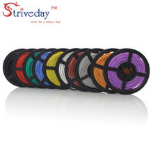 10Meters 22 AWG Flexible Stranded Silicone Wire RC Cable 22AWG 60/0.08TS Outer Diameter 1.7mm  Electrical Wires Cable  10 colors 2024 - buy cheap