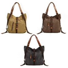 Multipurpose Canvas Womens Tote Bag Casual Shoulder Bag  Rucksack Convertible Backpack 2024 - buy cheap