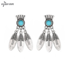 Vintage Bohemian Earrings Studs Earrings With Stone Boho Pendientes Mujer Moda Boucle d'oreille femme 2019 2024 - buy cheap