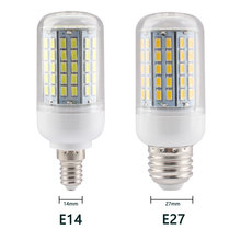 E14 E27 E27 E14 5730 Smart Home Lâmpada Conduziu a Lâmpada do Bulbo 220 v Led Lamp Light Bulb E14 Led E27 lâmpada Casa Inteligente 24 36 48 56 69 72 LEDs 2024 - compre barato