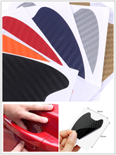 4pcs car accessories 3D carbon fiber door handle wrist scratch stickers for Mitsubishi ASX Endeavor Expo Galant Grandis Lancer 2024 - buy cheap