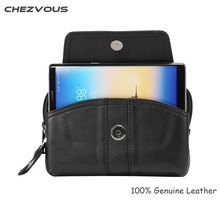 Men Genuine Leather Vintage Travel Cell Mobile Phone Belt Pouch Purse Waist Bag for iPhone 8 7 6 5s/6 7 8 plus for Below 6.0'' 2024 - buy cheap