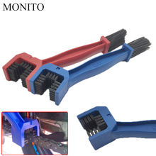 Cepillo de limpieza para mantenimiento de cadena de motocicleta, herramienta de limpieza para Honda CB1100 GIO CRF1000L AFRICA TWIN CBF 1000 CB600F, azul/rojo, oferta 2024 - compra barato