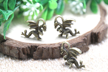 20pcs bronze tone Dragon Charms  3D Dragon Pendants Fantasy Charms Dragon Beads  21x13mm 2024 - buy cheap
