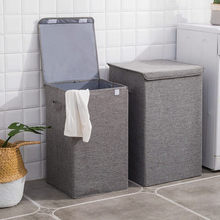 Cesto de roupa suja lavável, cesto simples para armazenamento de roupas, para o quarto e para o quarto, dobrável 2024 - compre barato