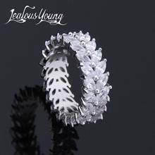 Fashion Olive Branch Cubic zirconia Rings for Women and Men White Gold Color Luxury Finger Rings AR044 2024 - buy cheap