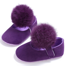 Милые бальные туфли для девочек, мягкие кожаные мокасины для принцессы из хлопка и замши, обувь для новорожденных 2024 - купить недорого