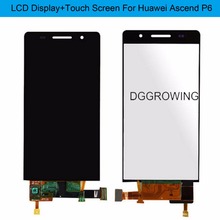 DGGROWING 100% No Dead Pixel Black White Good Working LCD Display With Touch Screen Digitizer Assembly For Huawei Ascend P6 2024 - buy cheap