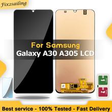 ЖК-дисплей для Samsung Galaxy A30 A305/DS A305F A305FD, Super AMOLED, сменный дигитайзер в сборе 2024 - купить недорого