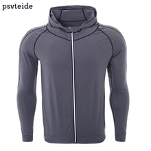 Mens sports Jerseys Hoodies Fitness sweater Gym tops outerwear Bodybuilding Sportswear man training Jacket quick dry upper cloth 2024 - buy cheap