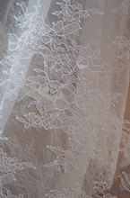 3 yards Chantilly Lace Fabric Bridal Lace Fabric With Retro Jacquard Floral 2024 - buy cheap