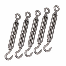 5PCS M10 Hook & Eye Turnbuckle Adjust Chain Rigging Stainless Steel 304 Best Strength 2024 - buy cheap