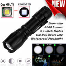 Super Bright T6 14500 Zoomable LED Flashlight Torch Lamp 5 Modes nitecore powerful led flashlight lanterna led t6 #4S6 2024 - buy cheap