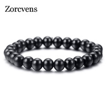 Zorctnt 2021 pulseira de aço inoxidável 316l de alto polimento, pulseiras simples e clássica de 8mm 2024 - compre barato