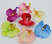 Малая ткань Vanda-Орхидея, искусственная шелковая фаленопсис головки орхидей, материал головных уборов, цветочный венок, Цветочная доставка 2024 - купить недорого