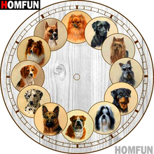 HOMFUN Full Square/Round Drill 5D DIY Diamond Painting "Animal dog" 3D Embroidery Cross Stitch 5D Home Decor A13779 2024 - buy cheap