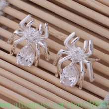 Silver Plated earrings , Silver Plated fashion jewelry , spider inlaid stone /espanjwa btrakkya AE599 2024 - buy cheap