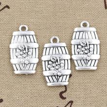 6pcs Charms Wine Barrel Cask 25x14mm Antique Tibetan Pendant Findings Accessories DIY Vintage Choker Handmade Jewelry 2024 - buy cheap