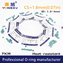15PCS/lot Green FKM Rubber O-rings Seals CS1.8mm Thickness ID1.8/2/2.24/2.5/2.8/3.15/3.55/3.75/4*1.8mm ORings Seal Gasket Washer 2024 - buy cheap