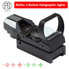 Tactical Rifle Gun Reflex Sight Red Green Dot Sight Scope Reflex 4 Reticle Holographic Sights 20mm Or 11mm 2024 - buy cheap