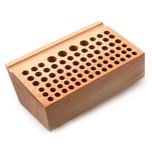 76 holes Leather Craft Stamping Punching Tools Holder Organizer Wooden Leathercraft Tools Rack Stand Leather Craft Tool 2024 - buy cheap