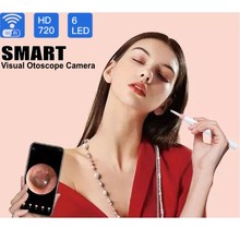 Wifi inteligente Visual otoscopio cámara HD 720P oído inalámbrico endoscopio 5,5 MM visual oreja cuchara oreja pick Mini cámara de inspección saludable 2024 - compra barato