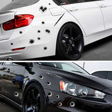 Bullet hole Scratch car sticker Vinyl Decal for honda civic 2006-2011 volkswagen peugeot 308 mazda 3 focus mk2 vw passat b5 saab 2024 - buy cheap