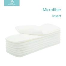 HappyFlute Nappy Inserts 3 layers microfiber Diaper inserts 35x13.5cm 10 pcs free shipping 2024 - купить недорого