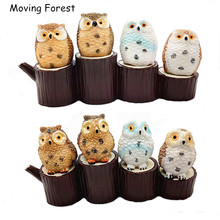 4 pcs Owl Animal Miniature Fairy Garden Home Decoration Mini Craft Dollhouse Micro Landscaping Decor DIY Gift Moving Forest 2024 - buy cheap