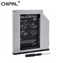 CHIPAL 2nd 9,5 мм SATA iii HDD Caddy эжектор предназначен для Dell E5400 E6400 E6410 E6500 E6510 M4400 M4500 DVD ROM Optical Bay 2024 - купить недорого