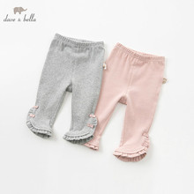 DBM9916 dave bella spring baby girls pants children full length kids pants infant toddler trousers 2024 - buy cheap