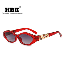 HBK Cat Eye Sunglasses Women Small Frame Polygon Sun Glasses 2018 New Popular Brand Designer Men Women UV400 Goggles Oculos 2024 - buy cheap