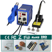 2 In 1 ESD Hot Air Gun Soldering Station Welding Solder Iron 110V OR 220V YIHUA 878AD 2024 - buy cheap