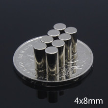 50pcs 4mm x 8mm Mini Small Disc Powerful Magnets N35 4mm*8 mm Rare Earth Neodymium NdFeB Magnet 4*8 4x8 Cylinder Fridge Sticker 2024 - buy cheap
