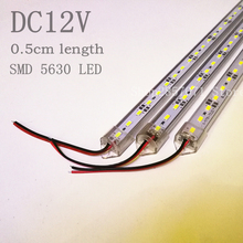 5 шт. 50 см DC12V SMD 5630/5730 светодиодная Жесткая светодиодная полоса + крышка для ПК Светодиодная лампа (теплый белый/холодный белый/натуральный белый 2024 - купить недорого