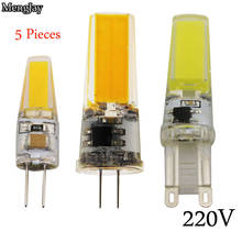 5 Piece LED G4 G9 Lamp Bulb AC 220V 6W 9W COB SMD LED Lighting Lights replace Halogen Spotlight Chandelier 2024 - buy cheap